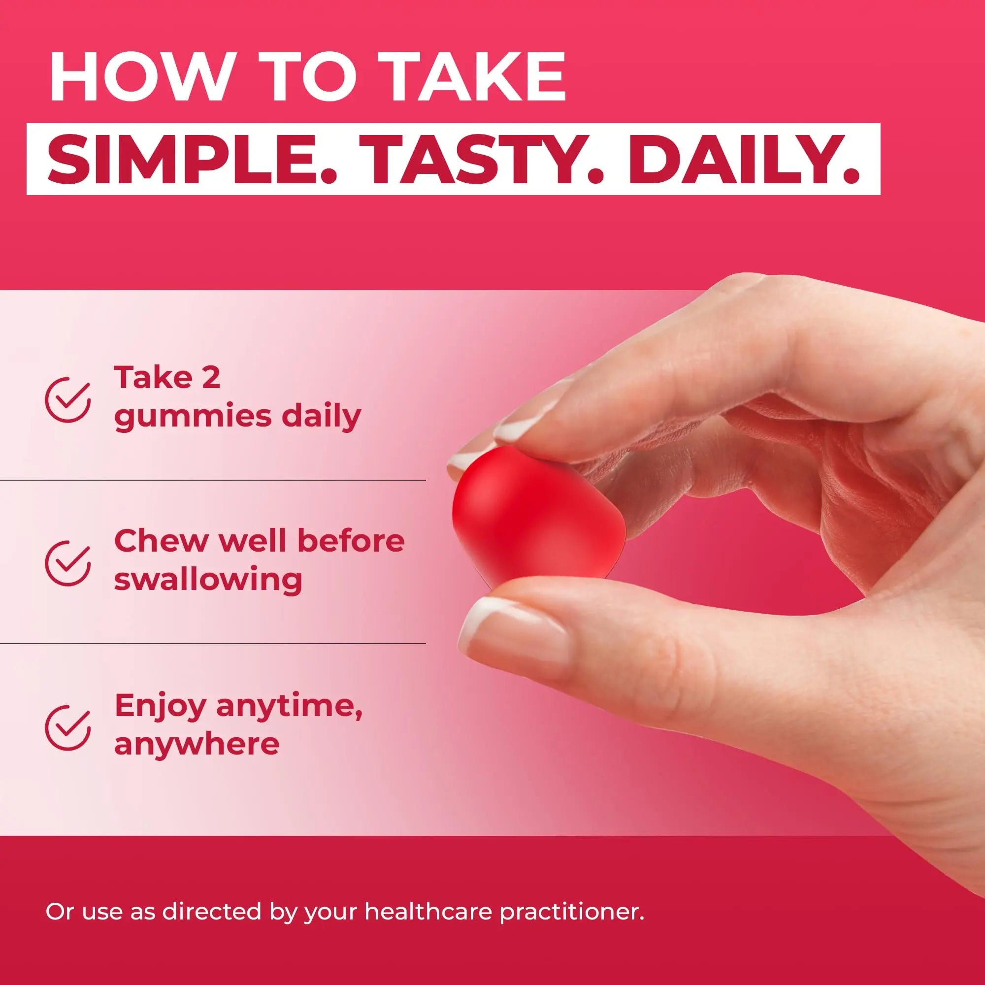 Ollyoo Multivitamin Gummies for Adults | Cherry & Strawberry Flavor | Great Source of Vitamin A & Essential Nutrients | OllyooAu supplements