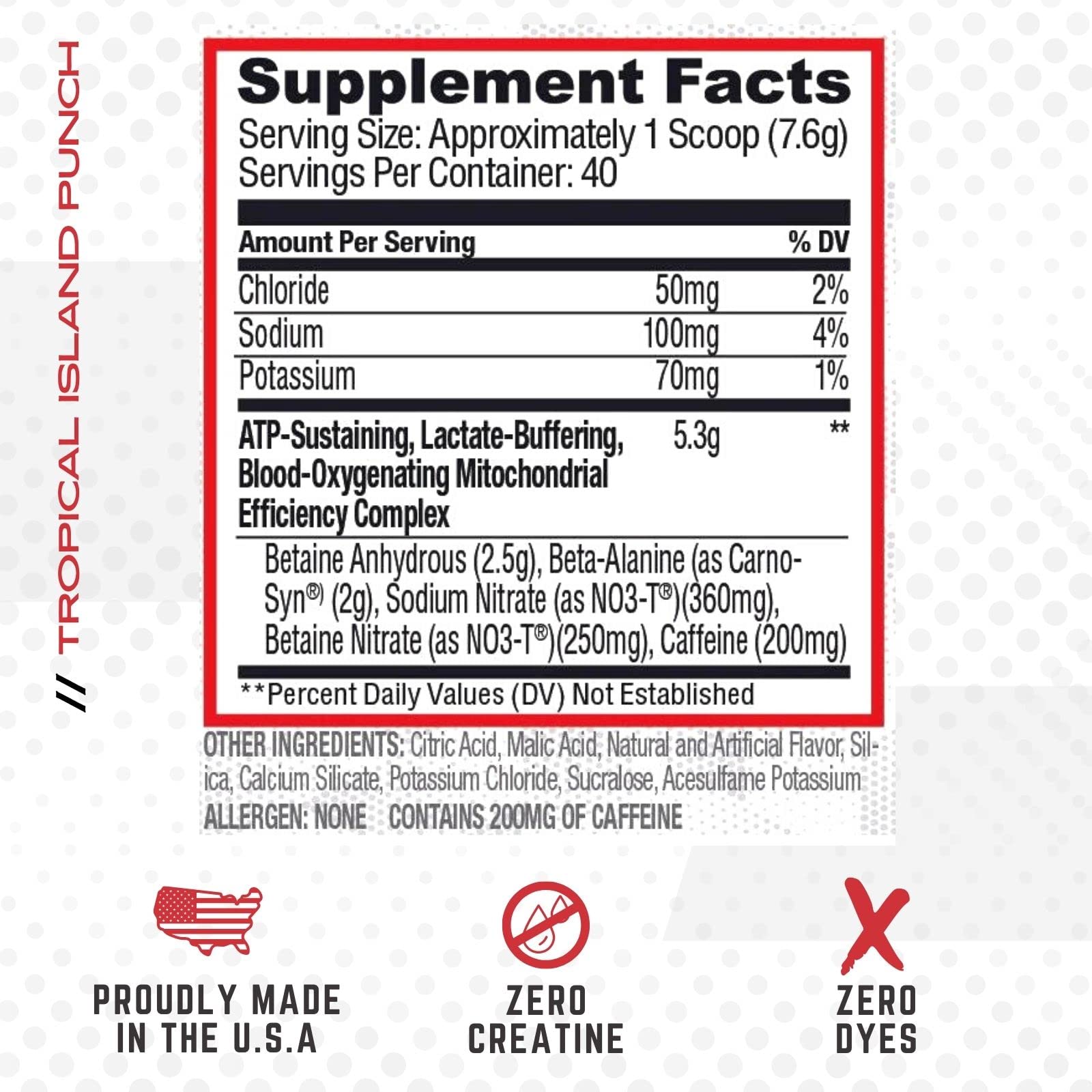 Purus Labs CONDENSE PreWorkout Powder, 40 Servings (Tropical Island Punch) Purus LabsAu supplements