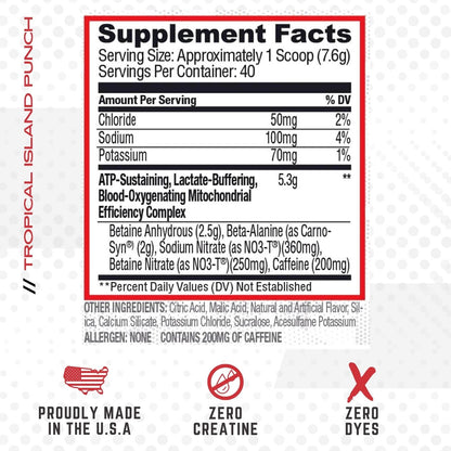 Purus Labs CONDENSE PreWorkout Powder, 40 Servings (Tropical Island Punch) Purus LabsUS supplements