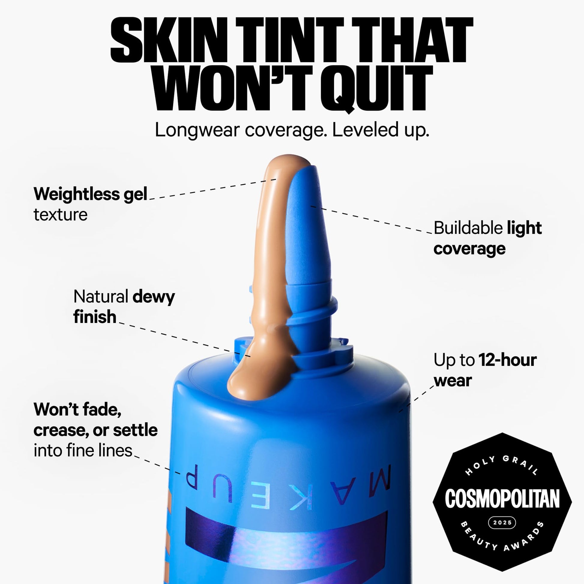 Milk Makeup Hydro Grip Hydrating Gel Skin Tint – 12HR Lightweight Buildable Coverage with Hyaluronic Acid for Natural Dewy Finish – Non-Comedogenic – 9 Medium Tan w/Warm Undertones, 1oz Milk MakeupAu supplements
