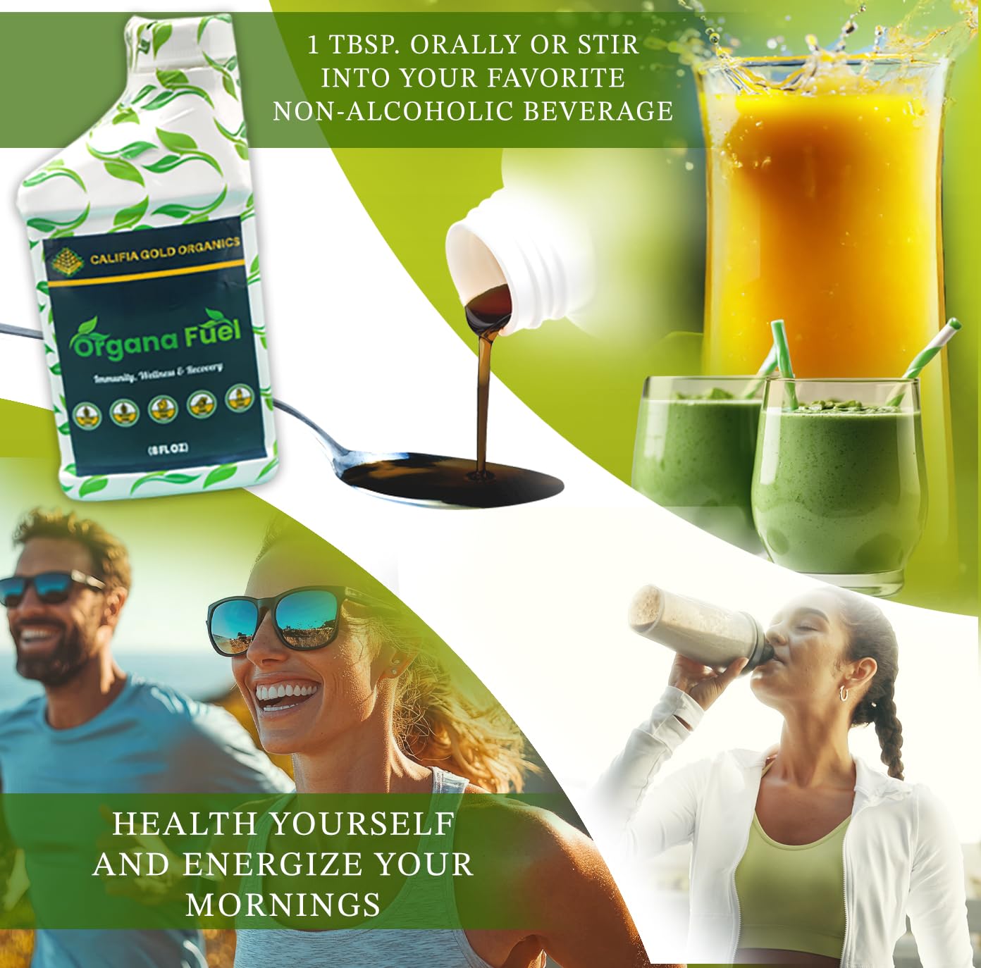 Organa Fuel 30-Day Supply: Advanced Liquid Immune Support Supplement, Supports Cellular, Gut & Organ Health, Vitamins, Minerals, Superfoods, Antioxidant. for Adults & Kids 12+ - 8 fl oz (Pack of 1) Organa FuelAu supplements
