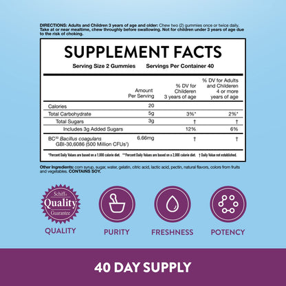 Vitafusion Fiber Well Sugar Free Fiber Supplement & Digestive Advantage Probiotic VitafusionUS supplements