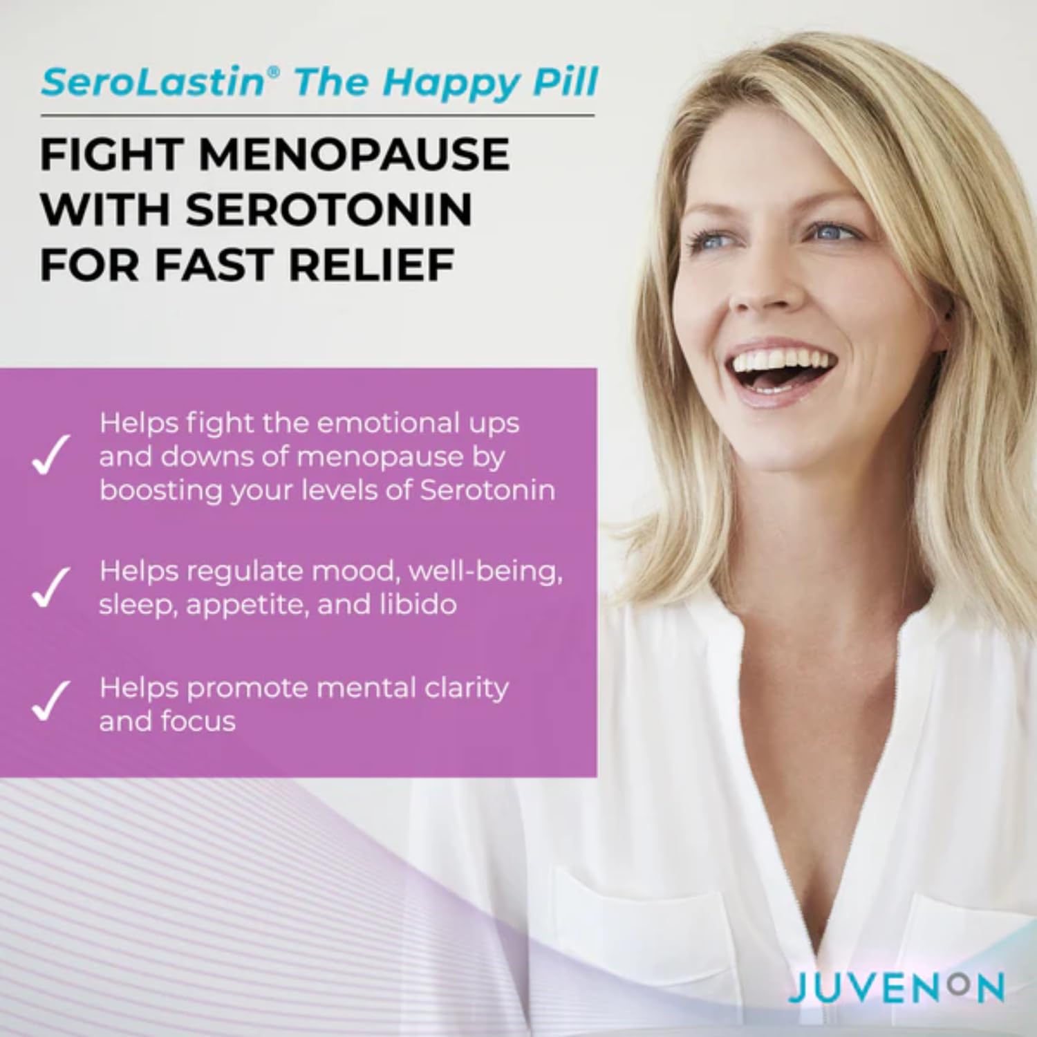 Juvenon Menopause Supplements for Women Mood Support, Hot Flashes Relief, Peri-Menopausal Support, Hormone Balance, Promote Calm, Energy, Clarity, Sleep, Natural Herbal Supplement, (30 Capsules) JuvenonAu supplements