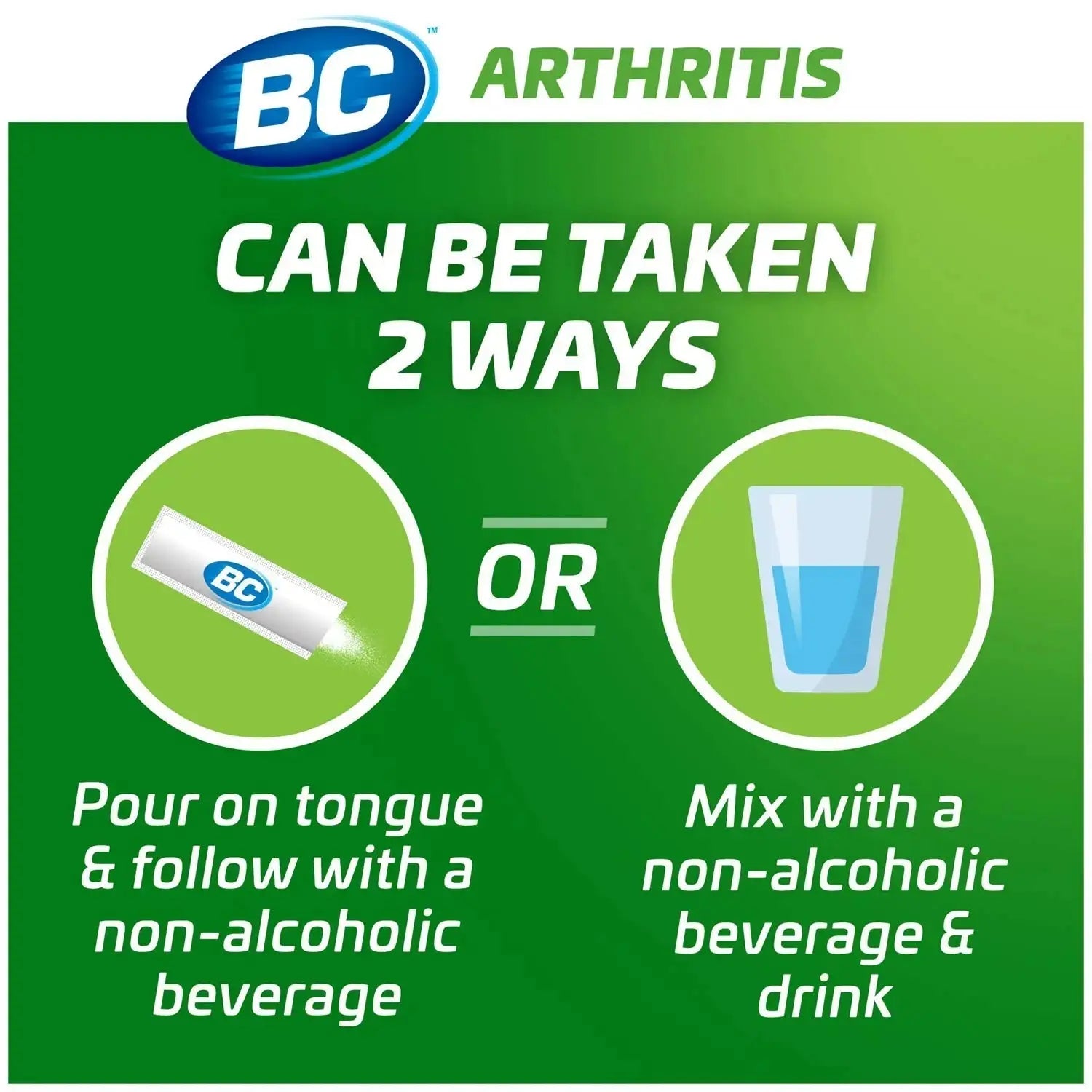 BC Powder Arthritis Pain Reliever, Aspirin Dissolve Packs, 50 Count Powder Packets BCAu supplements