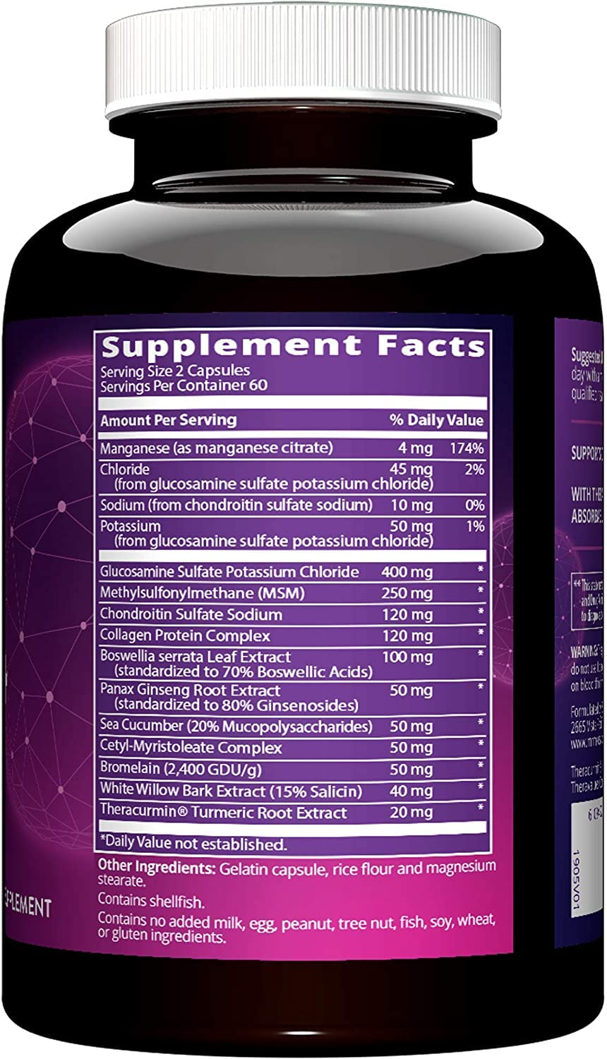 MRM Nutrition Joint Synergy™+ | Joint Health | with Theracurcumin® | Gluten-Free | 120 Capsules MRMAu supplements