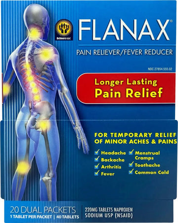 Flanax Pain Reliever Tablets 2ct Retail Dispenser FlanaxAu supplements