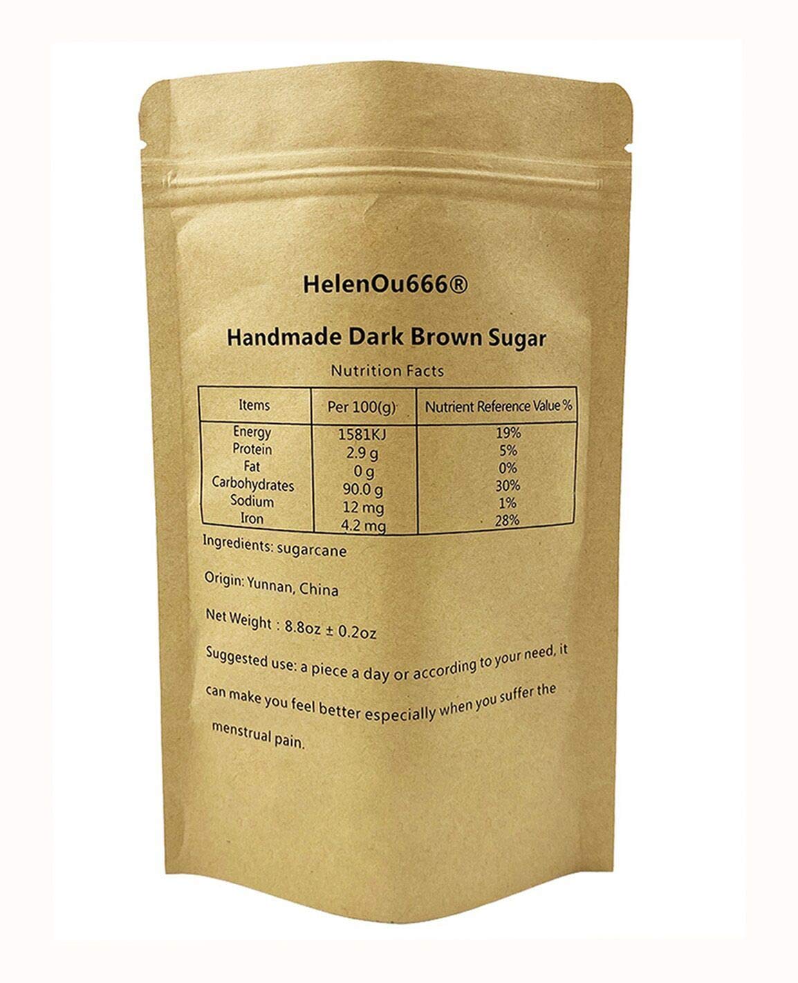 Yunnan specialty: handmade dark brown sugar for relieving the pain during menstrual HELENOU666Au supplements