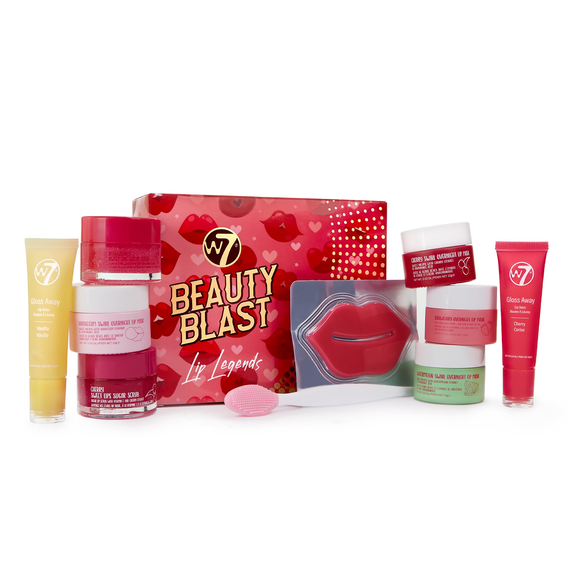 W7 Beauty Blast Lip Legends Sweet Dreams Lip Care Set - Lip Masks, Scrubs, Balms and More – Exclusive W7 Sweet Dreams Flavors Included W7Au supplements