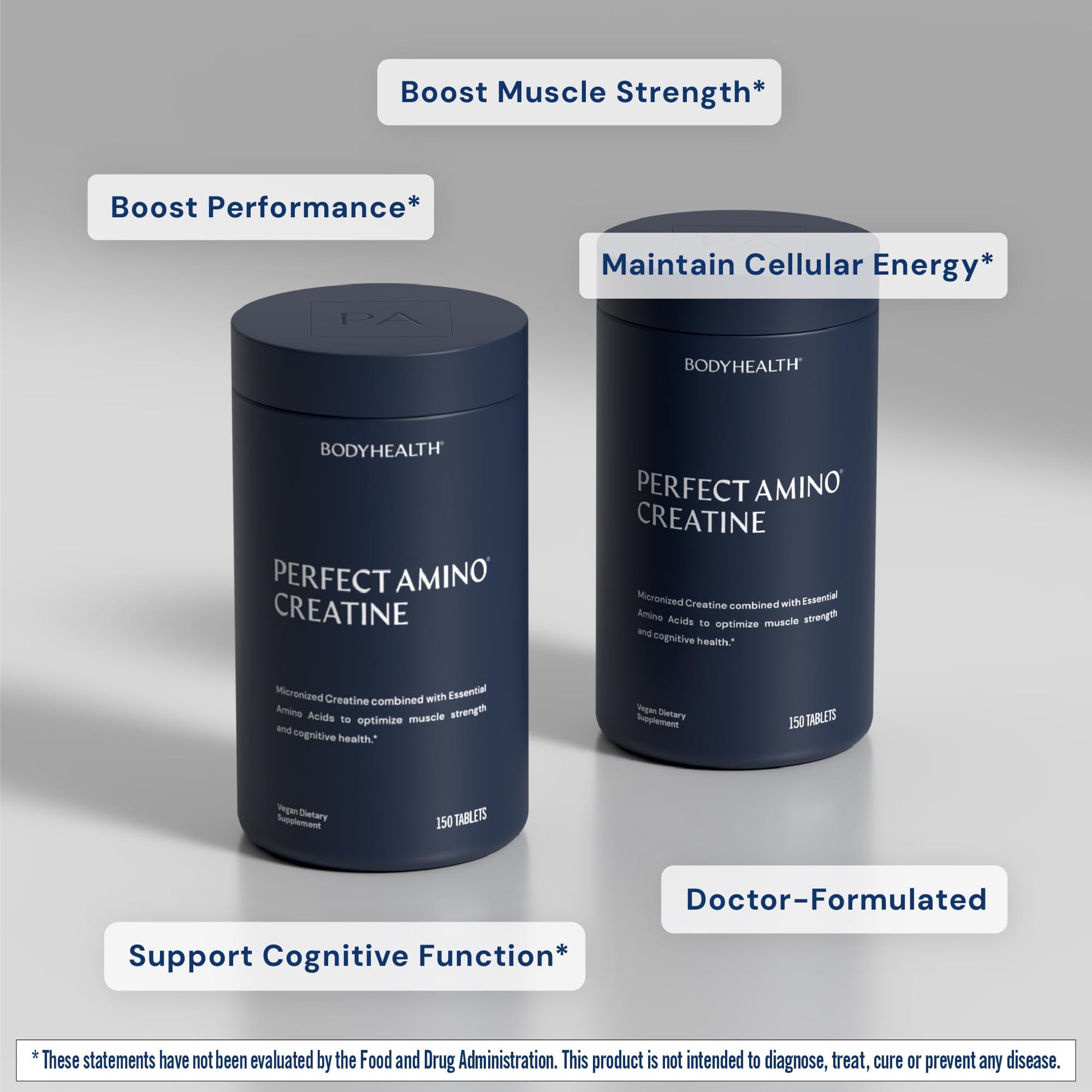 BodyHealth Creatine Monohydrate Tablets – Vegan Pre Workout Supplement with PerfectAmino, BCAAs & EAAs – Keto-Friendly, Muscle Recovery & Energy Support – 5g Creatine Equivalent per Serving BodyHealthAu supplements