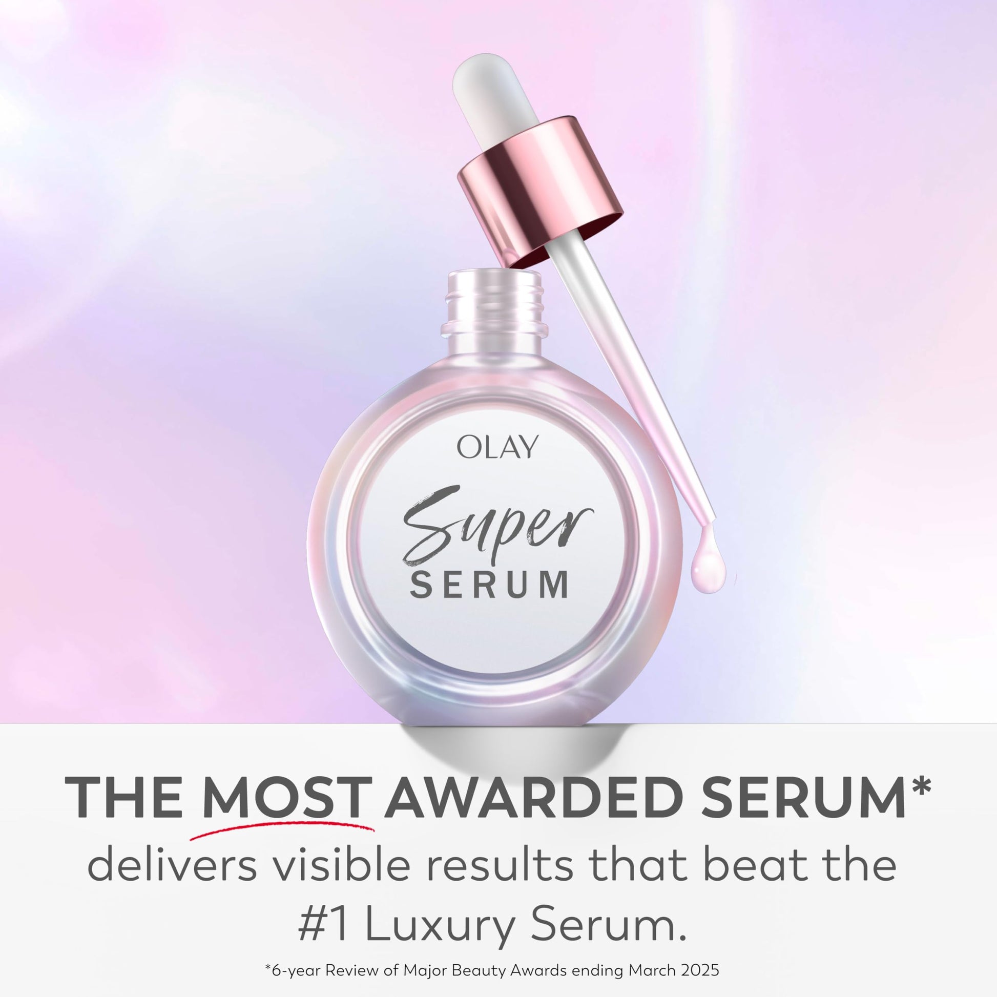 Olay Super Serum - Glow Serum for Face - Activated Niacinamide, Vitamin C & E, Collagen Peptide, AHA - 5-in-1 Benefits - Brightens, Hydrates, Smooths, Firms, Evens Tone, Proactive Anti-Aging, 1.7 Oz OlayAu supplements
