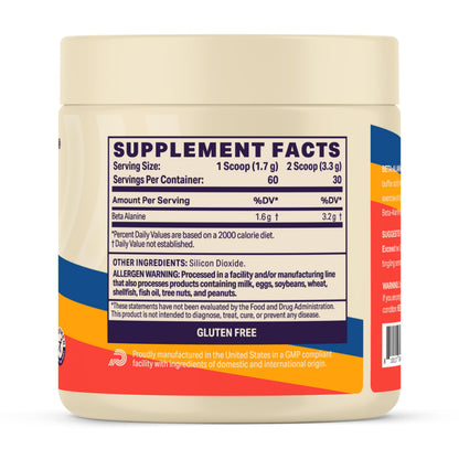 Podium Nutrition, Solos | Beta Alanine, 60 Servings, Unflavored, Boost Athletic Performance Podium NutritionUS supplements