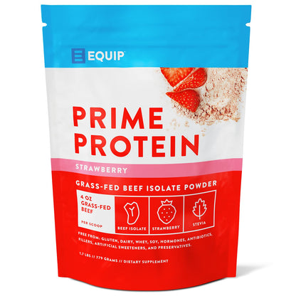 Equip Foods Prime Protein - Grass-Fed Beef Protein Powder Isolate -Paleo and Keto EquipUS supplements