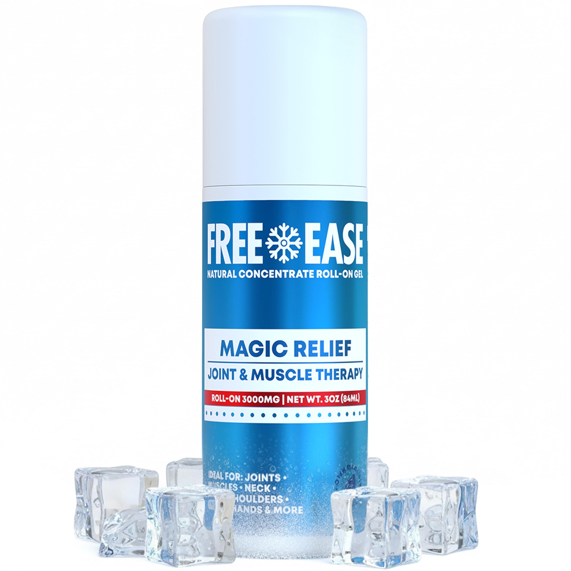 Free-Ease Magic Relief Roller – Nerve Joint and Muscle Pain Relief Roll On – Fast Cooling Therapy for Back, Neck, Shoulder, Knee Pain - Supports Joint Flexibility and Overall Mobility - Made in USA FREE EASEAu supplements