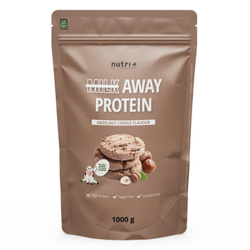 Vegan Protein Powder Hazelnut Cookie - Milk Away Vegan Protein Without Soy 1kg Nutri +Au supplements