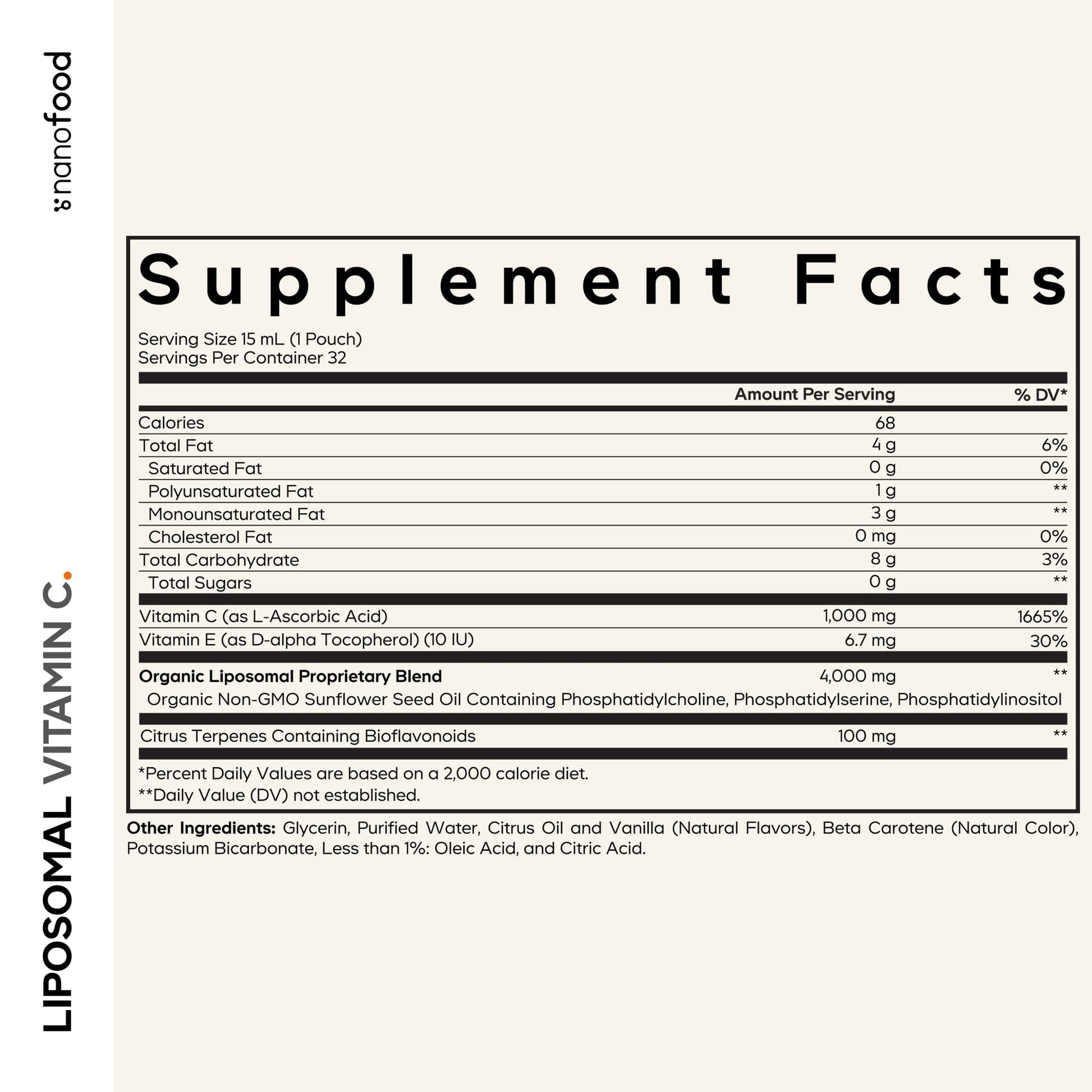 Codeage Liposomal Vitamin C Liquid 1000mg Vitamin C, 4000mg Essential Phospholipids, Supplement For Daily Immune Support, Liposomes For Absorption, Citrus Bioflavonoids, Vitamin E, Non-GMO, 32 Pouches CodeageAu supplements