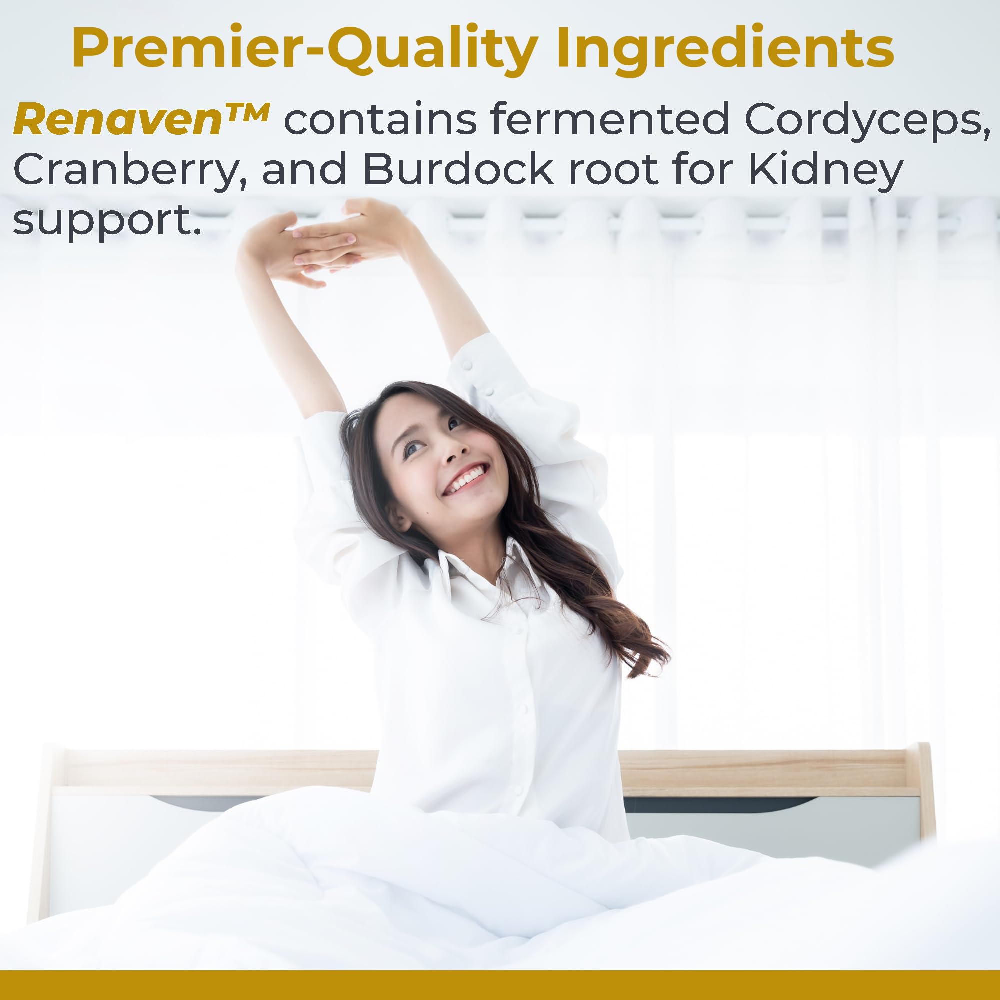 Premier Research Labs RenaVen - Premier Kidney Support for Kidney Cleanse Detox and Repair | Improve Kidney Function and Urinary Support with Fermented Cordyceps - 60 Plant-Source Capsules Premier Research LabsAu supplements