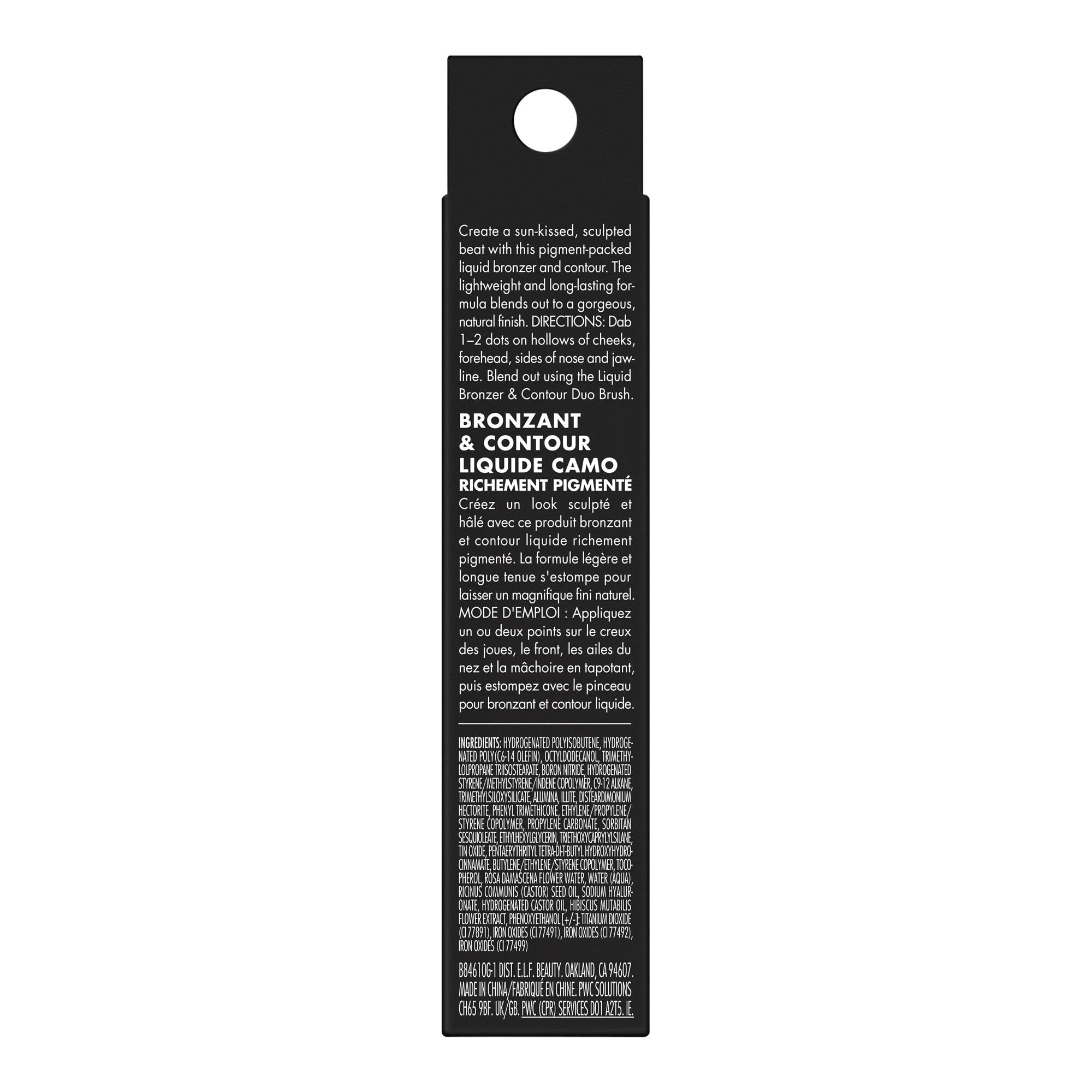 e.l.f. Camo Liquid Bronzer & Contour, Silky Highly Pigmented Formula, Creates a Long-Lasting Bronzed Glow & Natural Look, Vegan & Cruelty-Free, 2 Fair/Light e.l.f.Au supplements