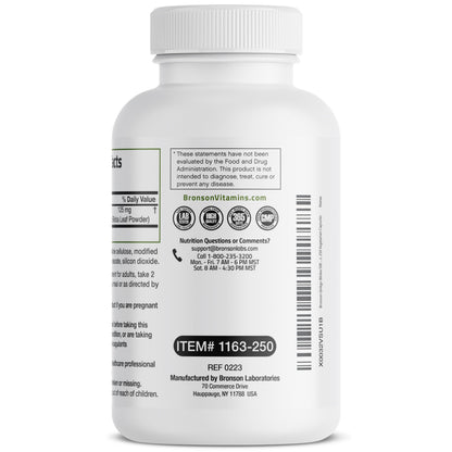 Bronson Ginkgo Biloba Extra Strength 125mg (4:1 Extract) Equivalent to 500mg BronsonUS supplements