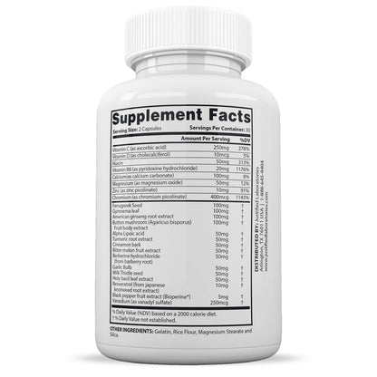 Justified Laboratories (2 Pack Blood Balance Max 1295MG Formula Supplement Pills Justified LaboratoriesUS supplements