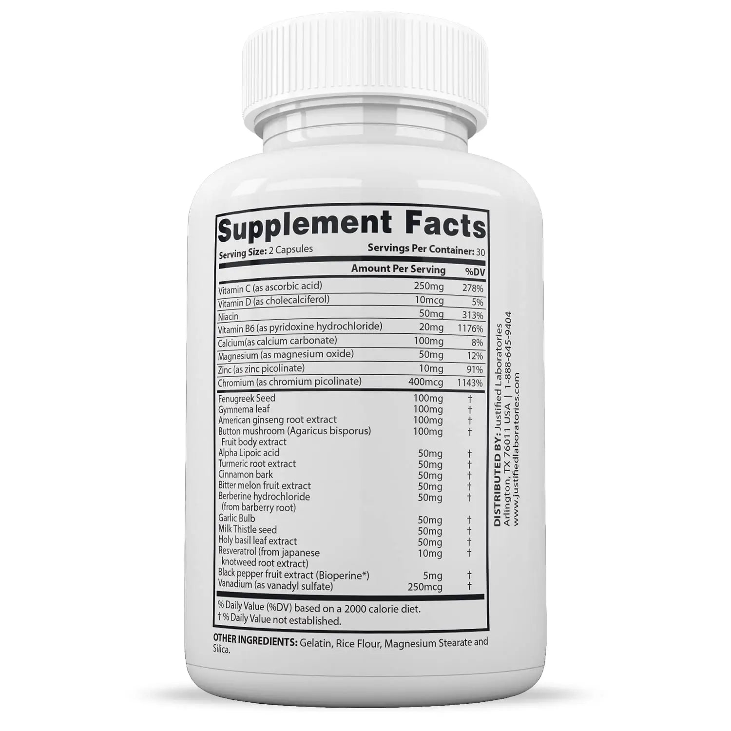Justified Laboratories (3 Pack) Blood Balance Max 1295MG Supplement Pills 180 Capsules Justified Laboratoriesnz supplements