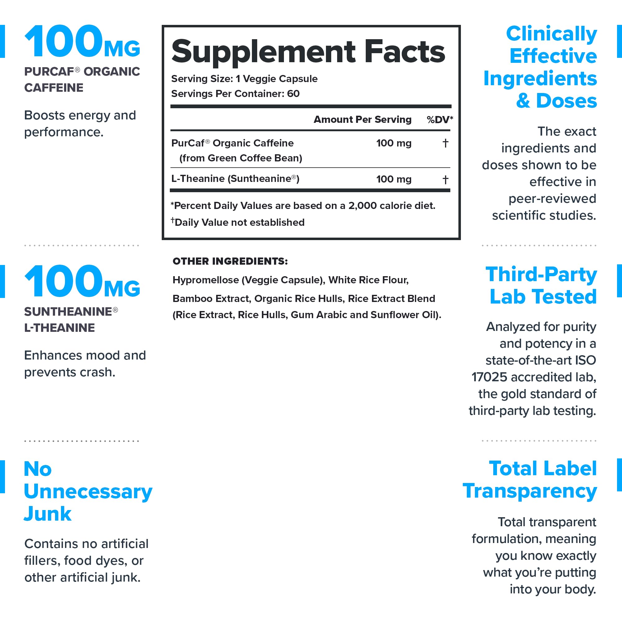 LEGION Peak Caffeine and L Theanine Pills - 200 mg Natural and Organic L Theanine Caffeine Supplement for Smooth Energy, Focus and Cognitive Performance - Vegan, Non GMO - 60 Servings LEGIONAu supplements