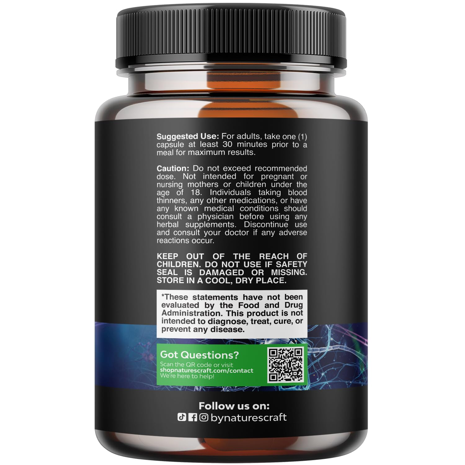 Nootropic Memory Supplement for Brain Support - Memory Pills for Brain Boost and Natural Energy Booster - Vitamin B 12 Bacopa Monnieri Rhodiola Rosea DMAE Ginkgo Biloba Phosphatidylserine Supplement Natures CraftAu supplements