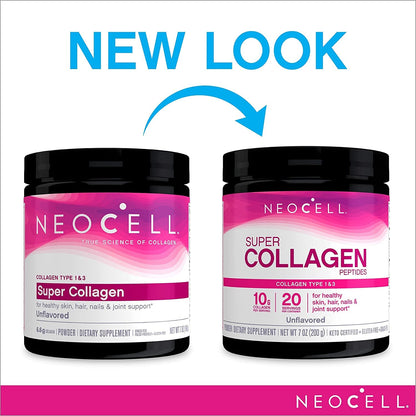 Neocell, Super Collagen, Type 1 & 3, 7 oz (198 g) NeocellUS supplements