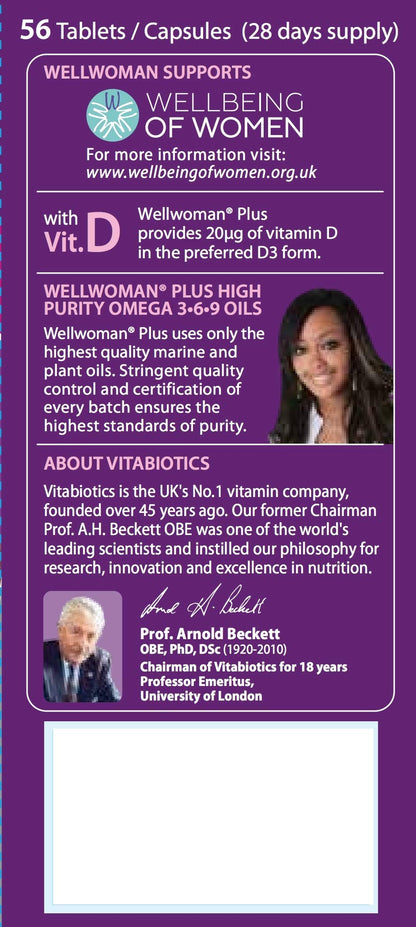 Vitabiotics Wellwoman Plus Omega 3 6 9 - 56 Tablets/Capsules VitabioticsUS supplements