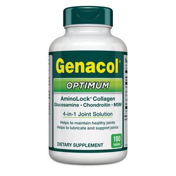 Genacol Optimum – Glucosamine, Chondroitin, MSM & Ultra-Hydrolyzed Collagen, Joint Support Tablets, 180 Count (60-Day Supply) GenacolAu supplements
