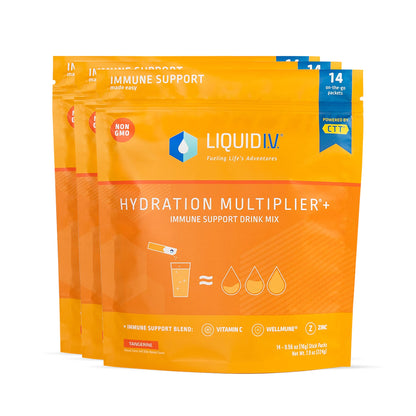 Liquid I.V. Hydration Multiplier + Immune Support - Tangerine - Hydration Powder Liquid I.V.US supplements
