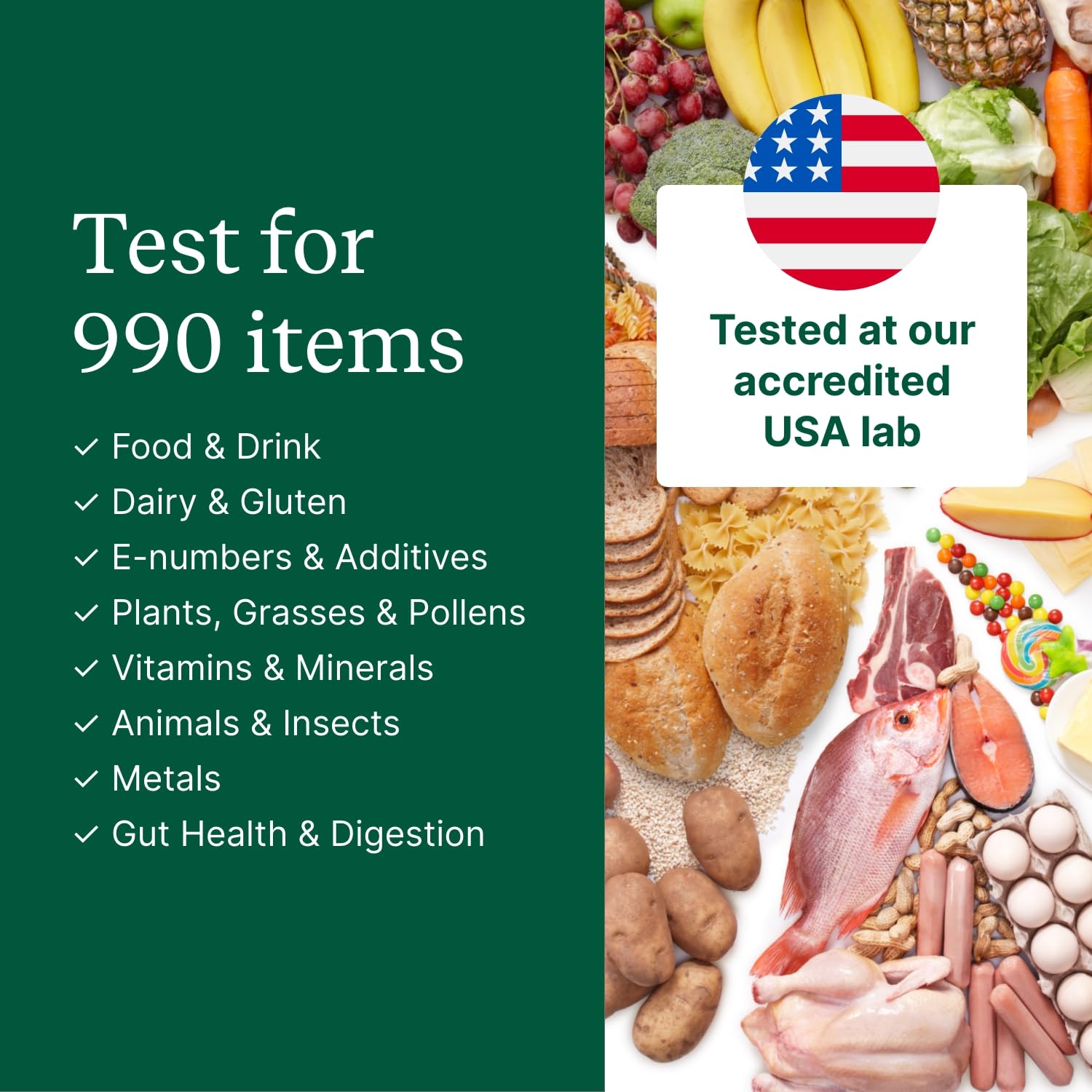 Check My Body Health 990 Items Complete Food Sensitivity Test Kit for Adults and Kids – Non-Invasive Food Intolerance Test Kit – at-Home Hair Sample Bioresonance Testing with Results in 3–5 Days Check My Body HealthAu supplements