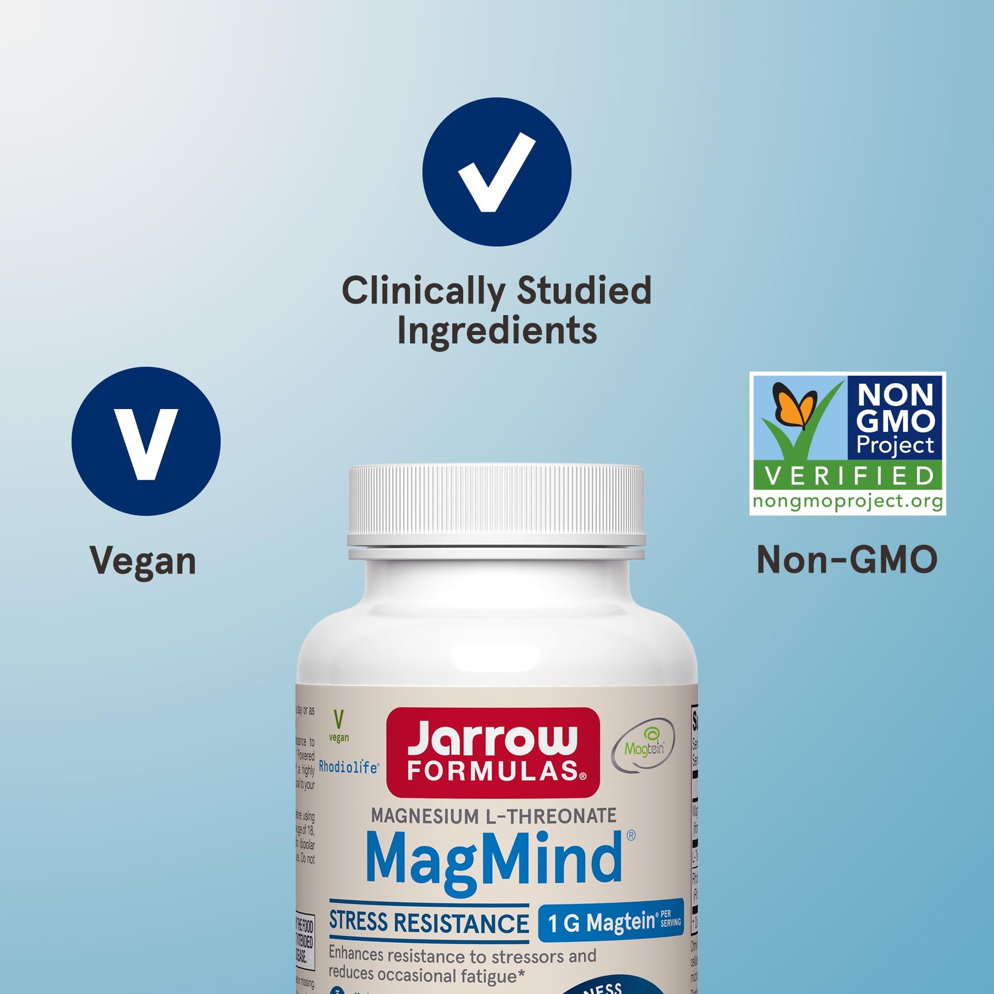 Jarrow Formulas Magnesium L-Threonate, MagMind Stress Resistance with L-Theanine and Rhodiolife, High Absorption Magnesium, Stress Relief and Mood Support, 60 Veggie Capsules, Up to a 30 Day Supply Jarrow FormulasAu supplements
