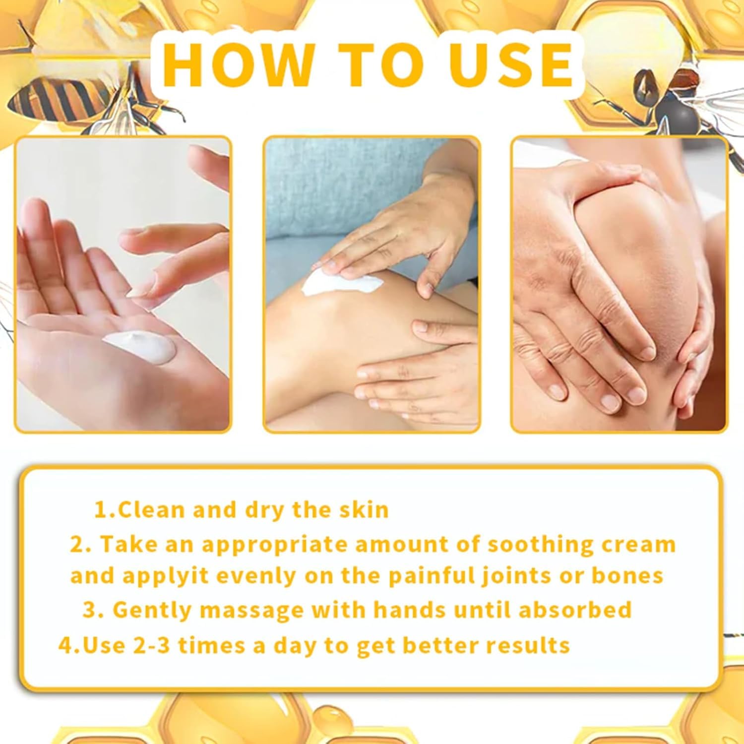 ArthroEase Bee Venom Arthritis Cream, Joint & Muscle Soothing Bee Venom Cream, Professional Bee Venom Joint Cream, Bee Venom Joint Gel - Specially for for Back, Neck, Hands, Knee (2 Bottle) LmoyAu supplements