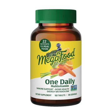 MegaFood One Daily Multivitamin for Women and Men, Immune Support Supplement with Real Food, Vitamin C & Vitamin B, Bone Health MegaFoodAu supplements