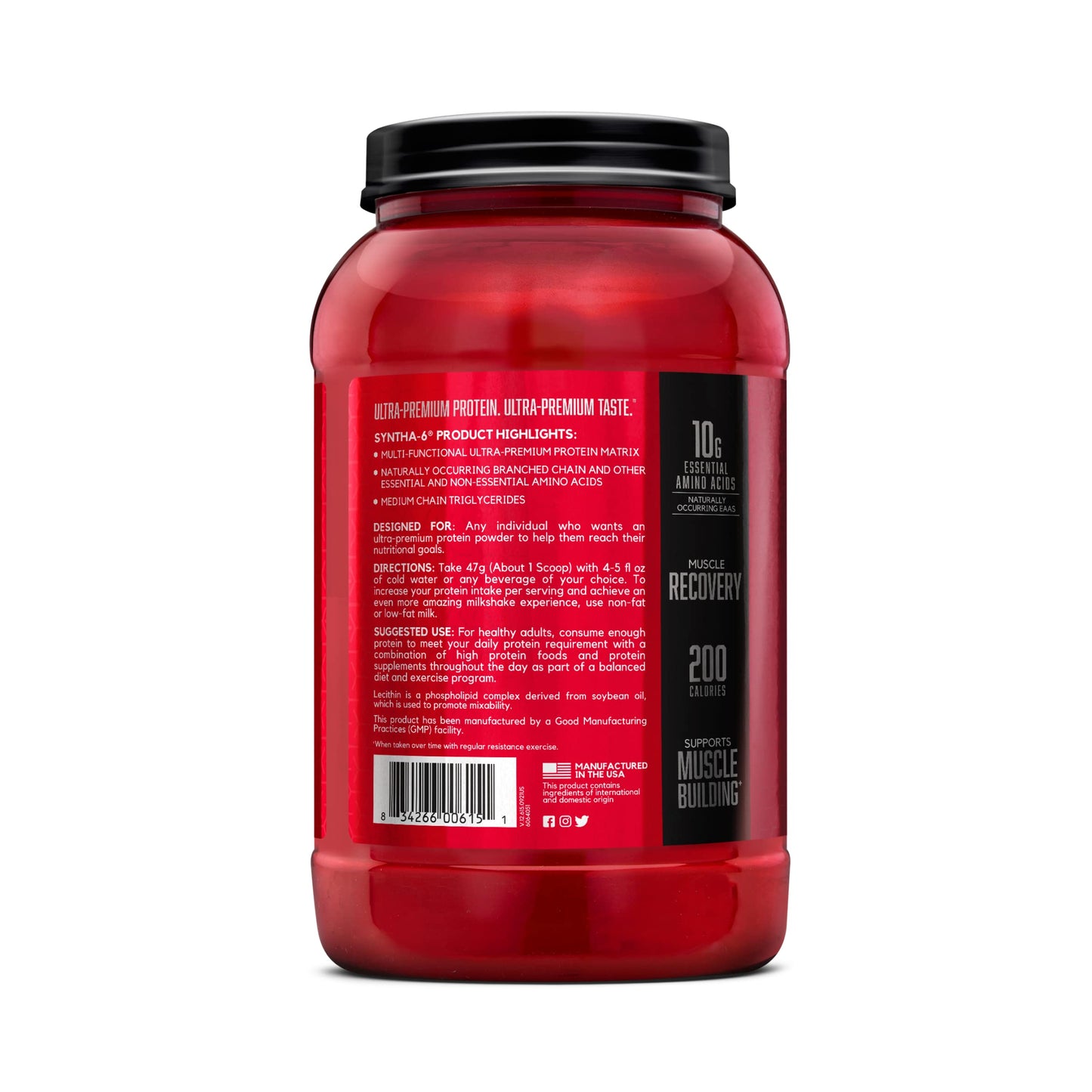 BSN SYNTHA-6 Whey Protein Powder, Strawberry Protein Powder with Micellar Casein BSNUS supplements