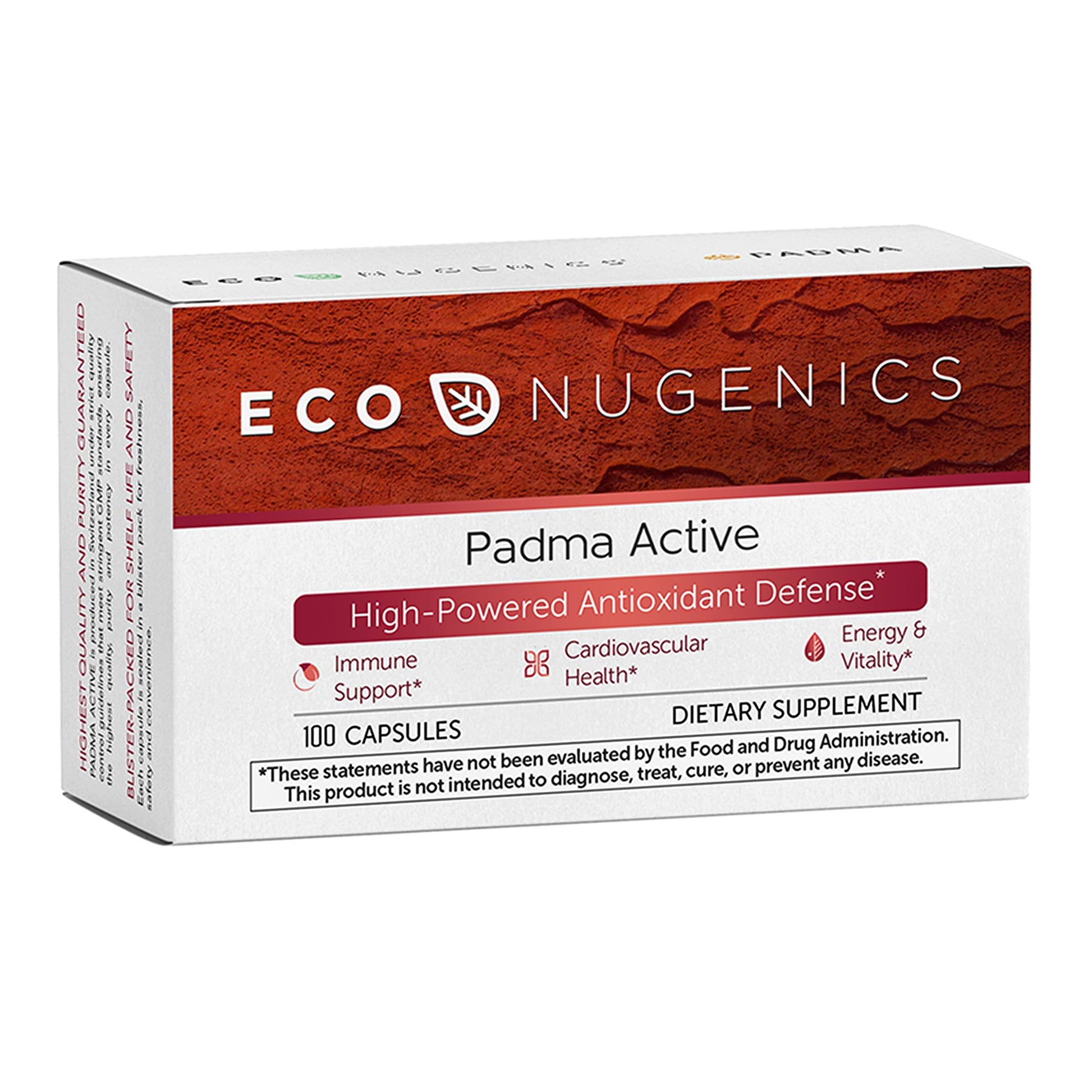 EcoNugenics Padma Active for Women & Men: Vitamin C Supplement for Collagen Formation, Energy Levels, and Immune System, Cellular & Antioxidant Support – Tibetan Recipe of Natural Herbs & Minerals EcoNugenicsAu supplements