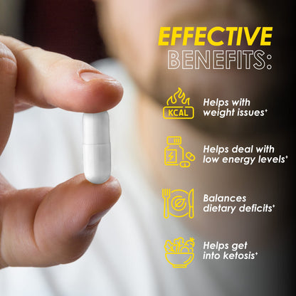 Keto Pills - 60 Ketogenic Diet Support Capsules - Keto Weight Management - Increase DetoxisUS supplements