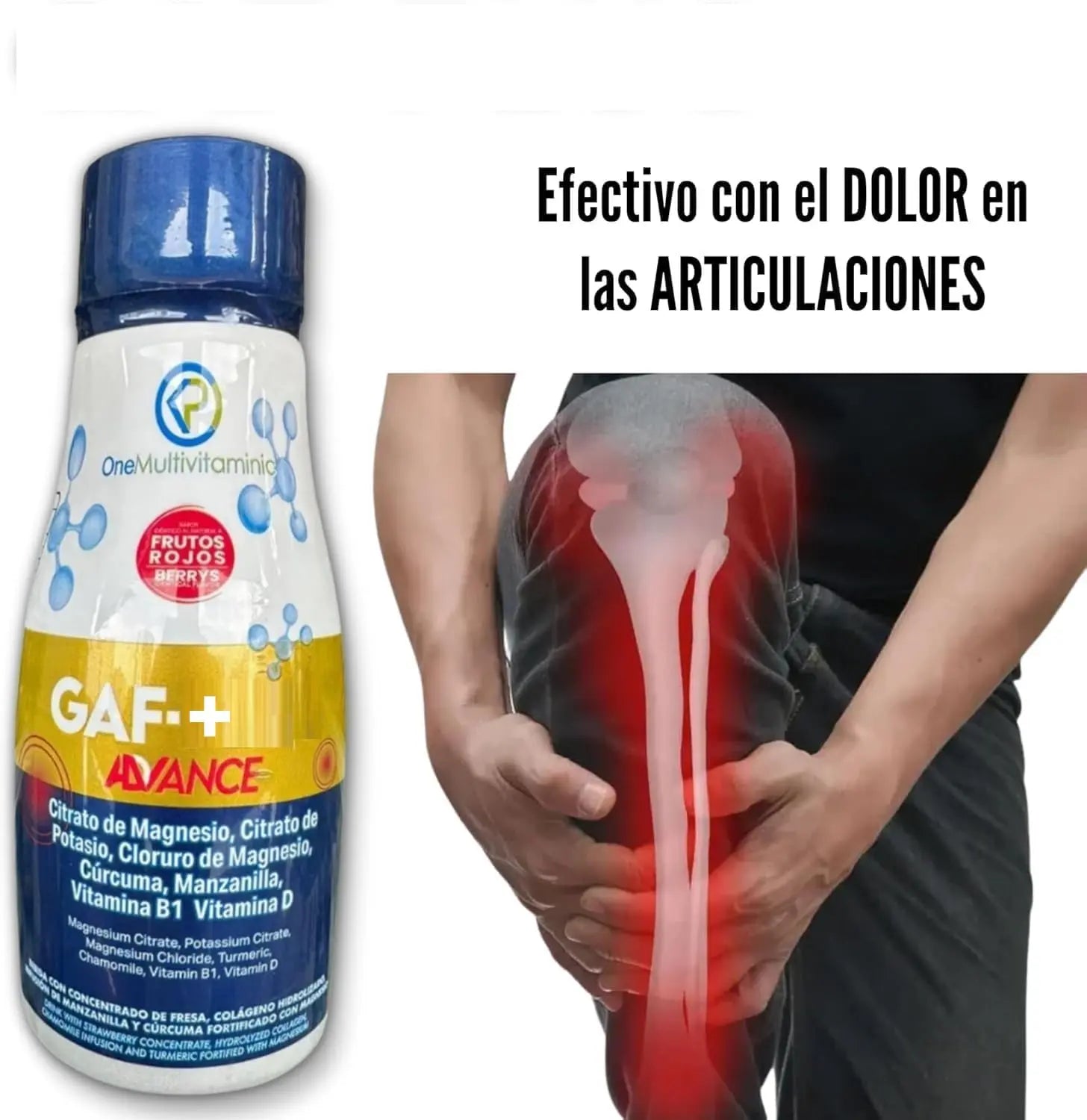 Gaf + Formula avanzada - Multivitamin, 10.14 Fl Oz, 300ML, Red Fruit Flavor GenericAu supplements