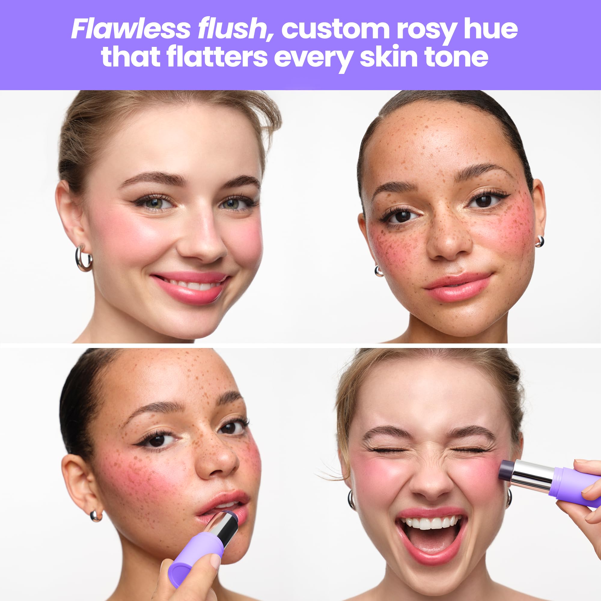 Wonderskin Cream Blush Stick pH-Activated - pHlush Stick Multi-Use, Blush for Cheeks and Lips, Cooling Nourishing Color-Adjusting Makeup WonderskinAu supplements