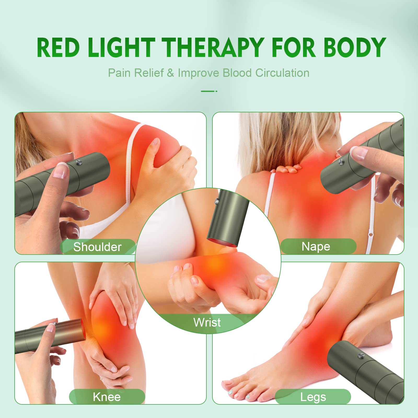 Red Light Therapy Device- Upgraded 5 in 1Red Infrared Light Machine for Body Joints & Muscles Pain Relief cippaerAu supplements