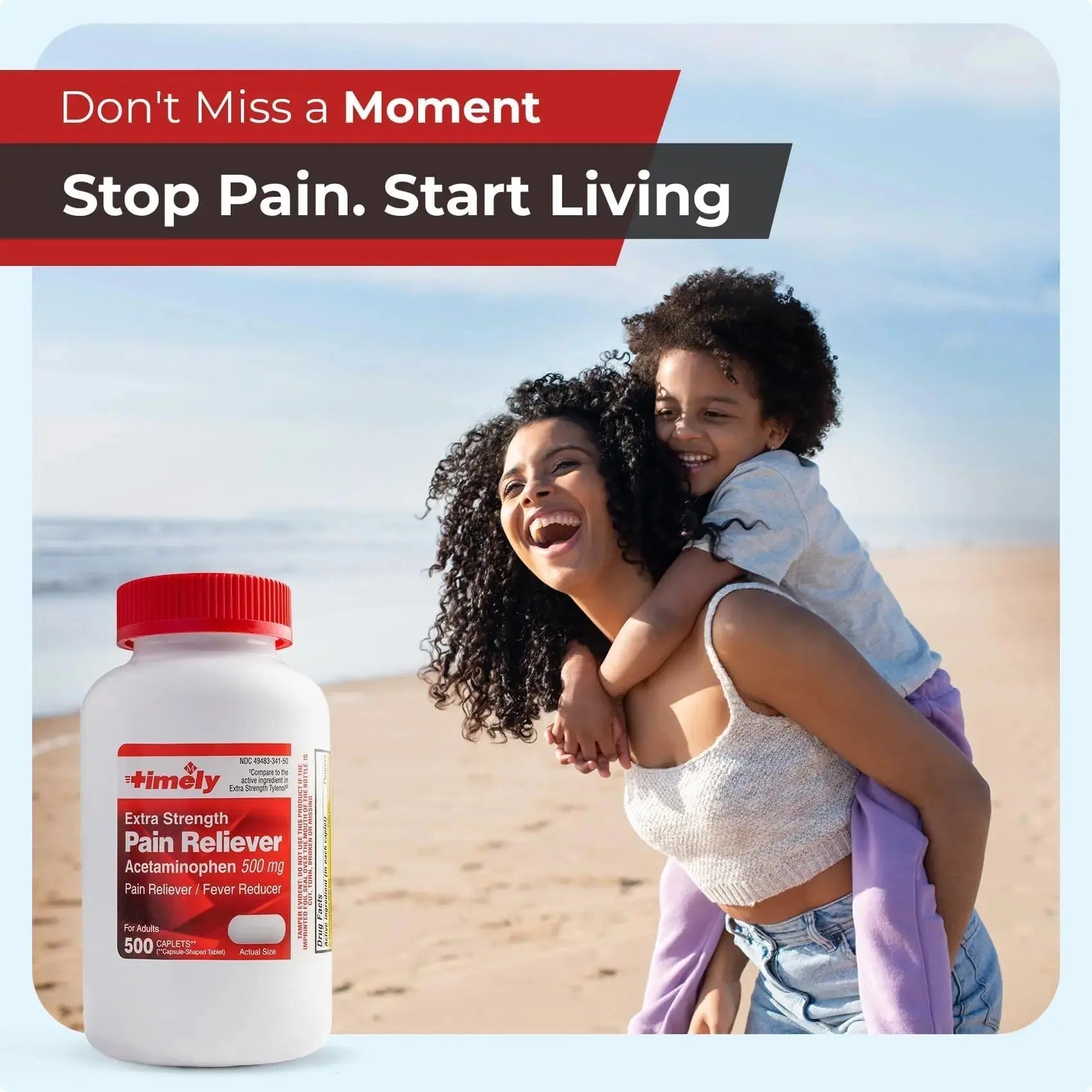 TIME-Cap Labs 500 Caplets Extra Strength Acetaminophen 500mg - Pain Reliever & Fever Reducer for Adults, Helps with Headaches, Backaches, Muscle Pain, Toothaches, Arthritis & Menstrual Cramps TIME-CAP LABS, INC.Au supplements