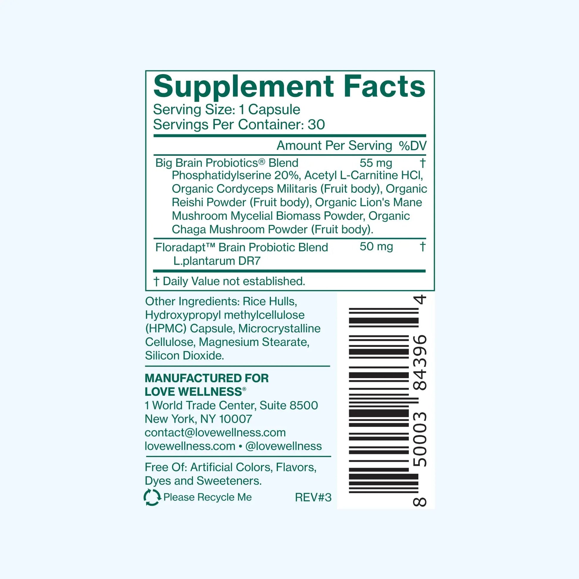 Love Wellness Daily Love Multivitamin & Big Brain Probiotics | Mind and Body Duo | Womens Vitamin and Probitoic Love WellnessAu supplements