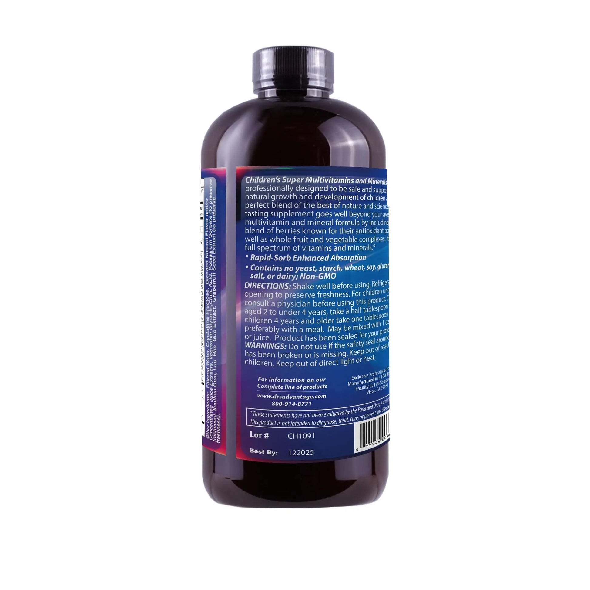 Dr's Advantage DA862 Liquid Children's Multivitamin and Minerals, 16 oz. Dr's AdvantageAu supplements