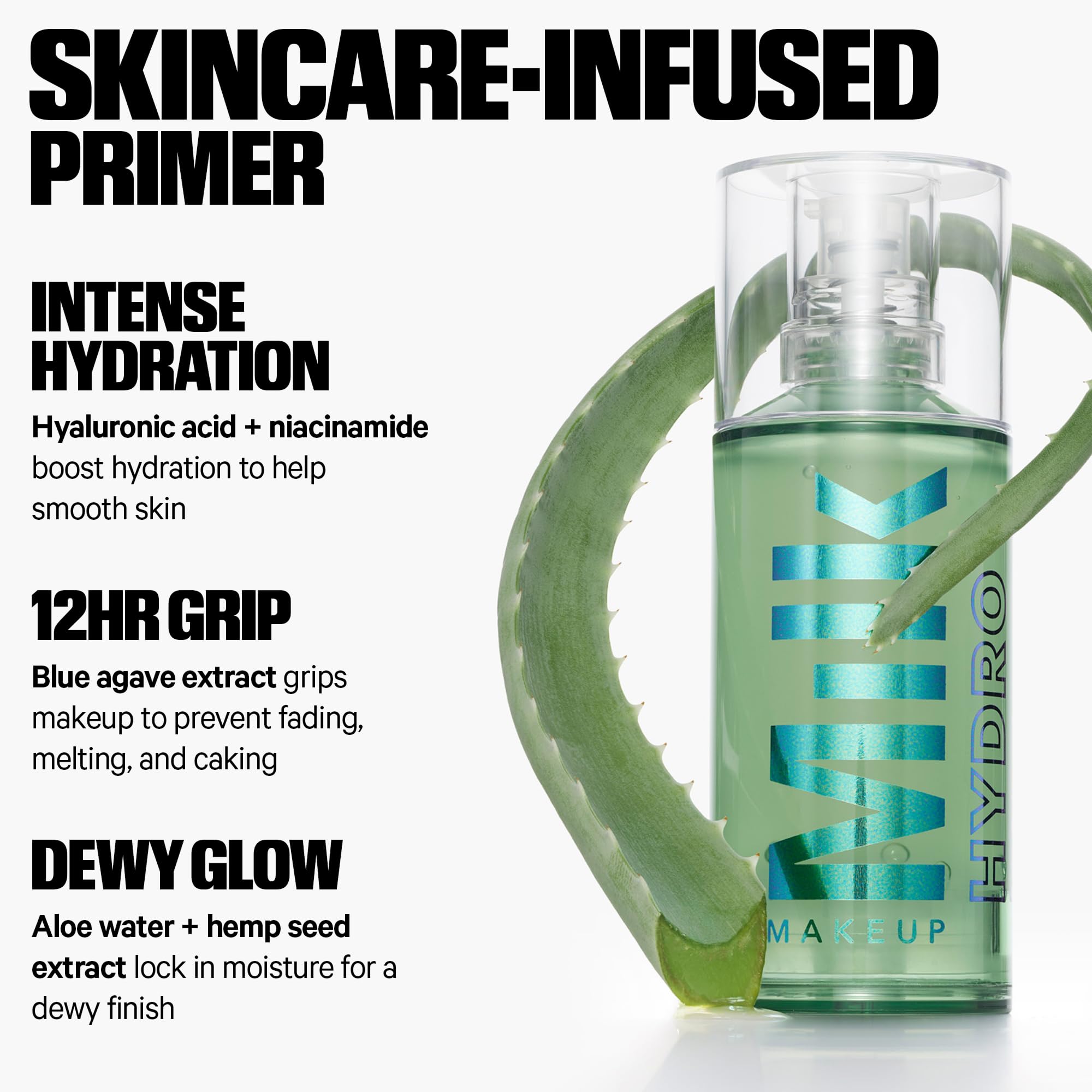 Milk Makeup Hydro Grip Primer with Hyaluronic Acid + Niacinamide – Hydrating Face Primer Grips Makeup for Up to 12 Hours – Silicone-Free, Lightweight Gel with Dewy Finish – 0.33 oz Milk MakeupAu supplements