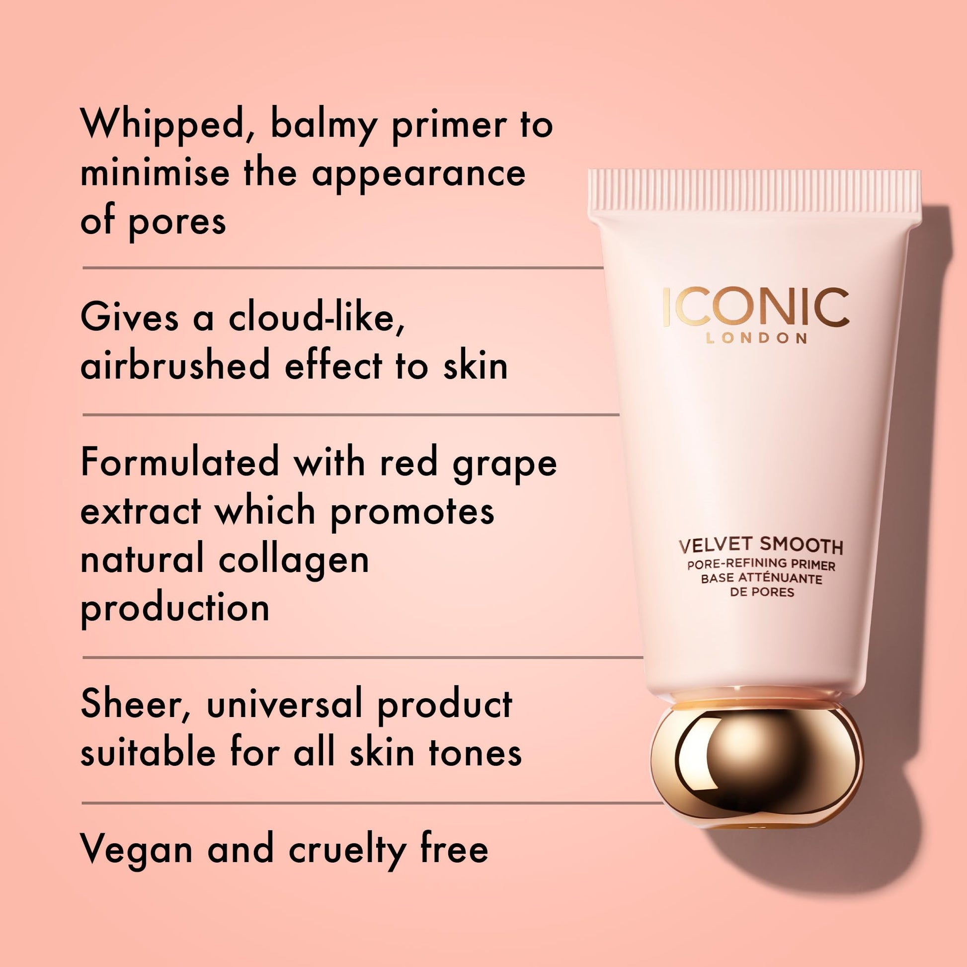 ICONIC LONDON Velvet Smooth Pore-Refining Primer | Whipped, Balmy Primer, Diffuses Pores, Cruelty-Free, Vegan Makeup, 1.01 Fl oz ICONIC LONDONAu supplements