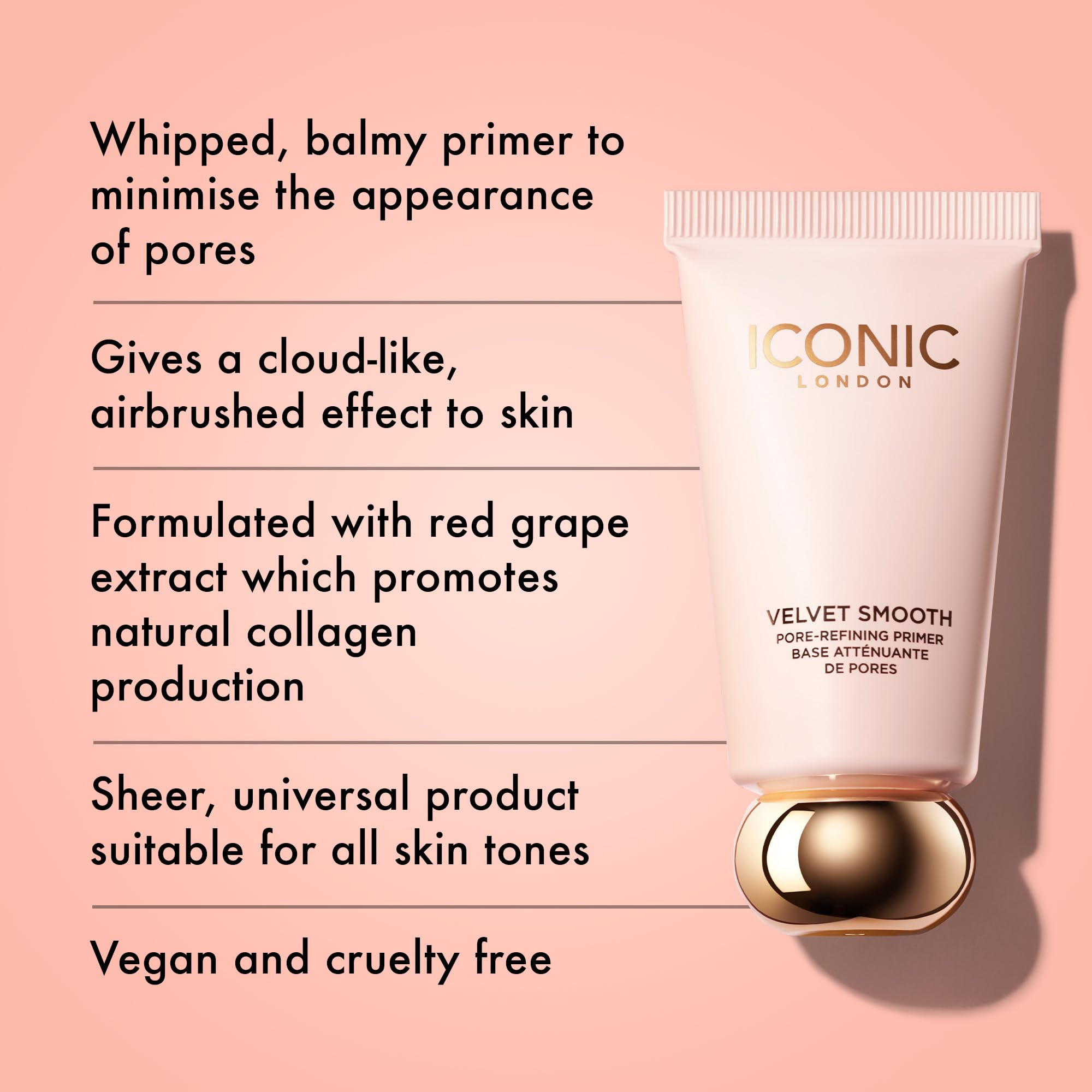 ICONIC LONDON Velvet Smooth Pore-Refining Primer | Whipped, Balmy Primer, Diffuses Pores, Cruelty-Free, Vegan Makeup, 1.01 Fl oz ICONIC LONDONAu supplements