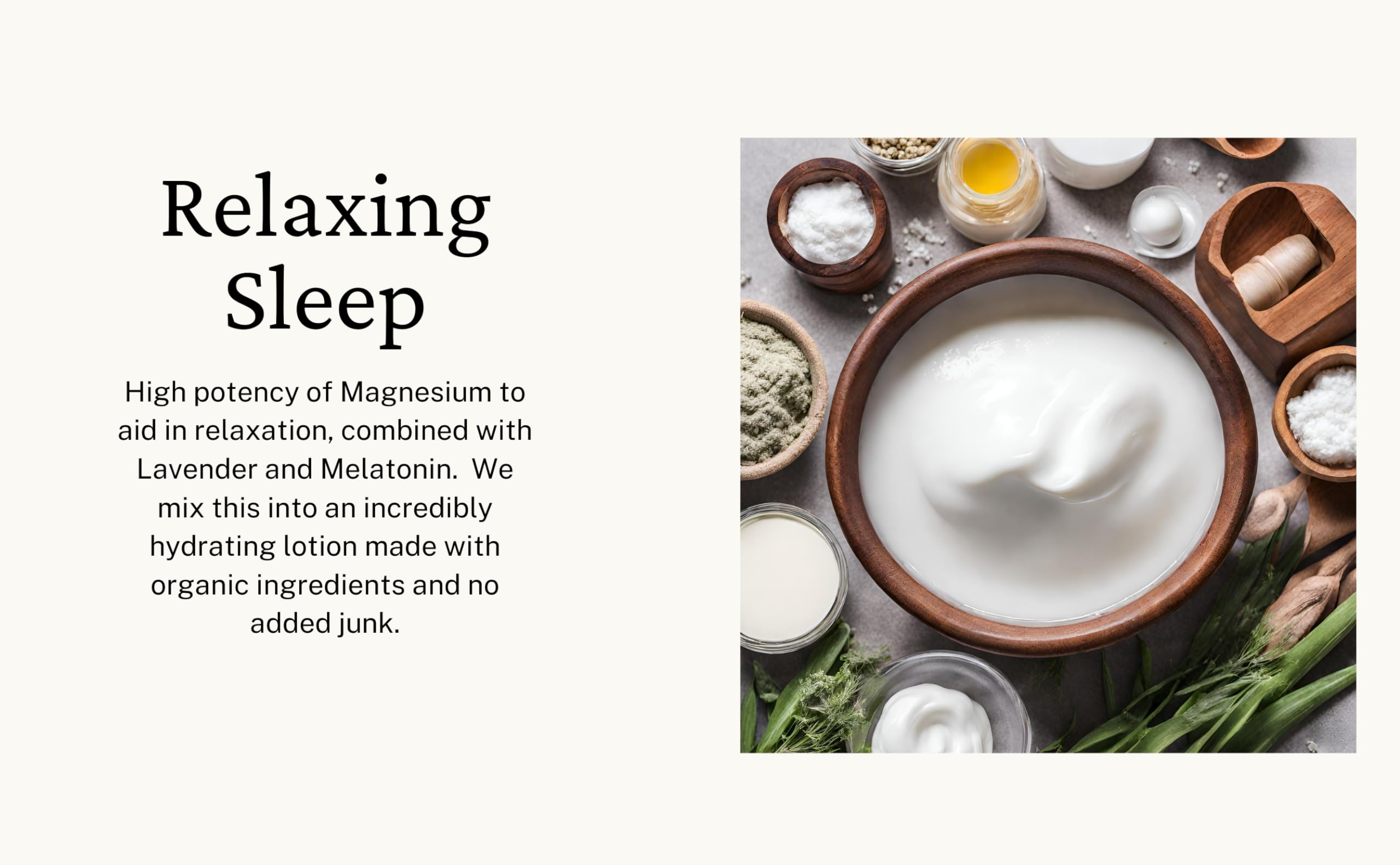 Elepure Pure Elements Magnesium Sleep Lotion with Lavender and Melatonin - Topical Application Night Cream- High Potency - Organic Materials - Large Size - Great Value - 8 fl. oz Elepure Pure ElementsAu supplements