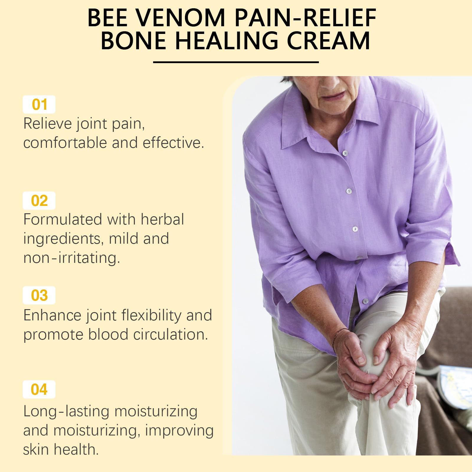 Liwoci Bee Venom Cream-Suitable for Neck, Waist, Back, Hands, Feet and Leg Joint Pain Care LiwociAu supplements