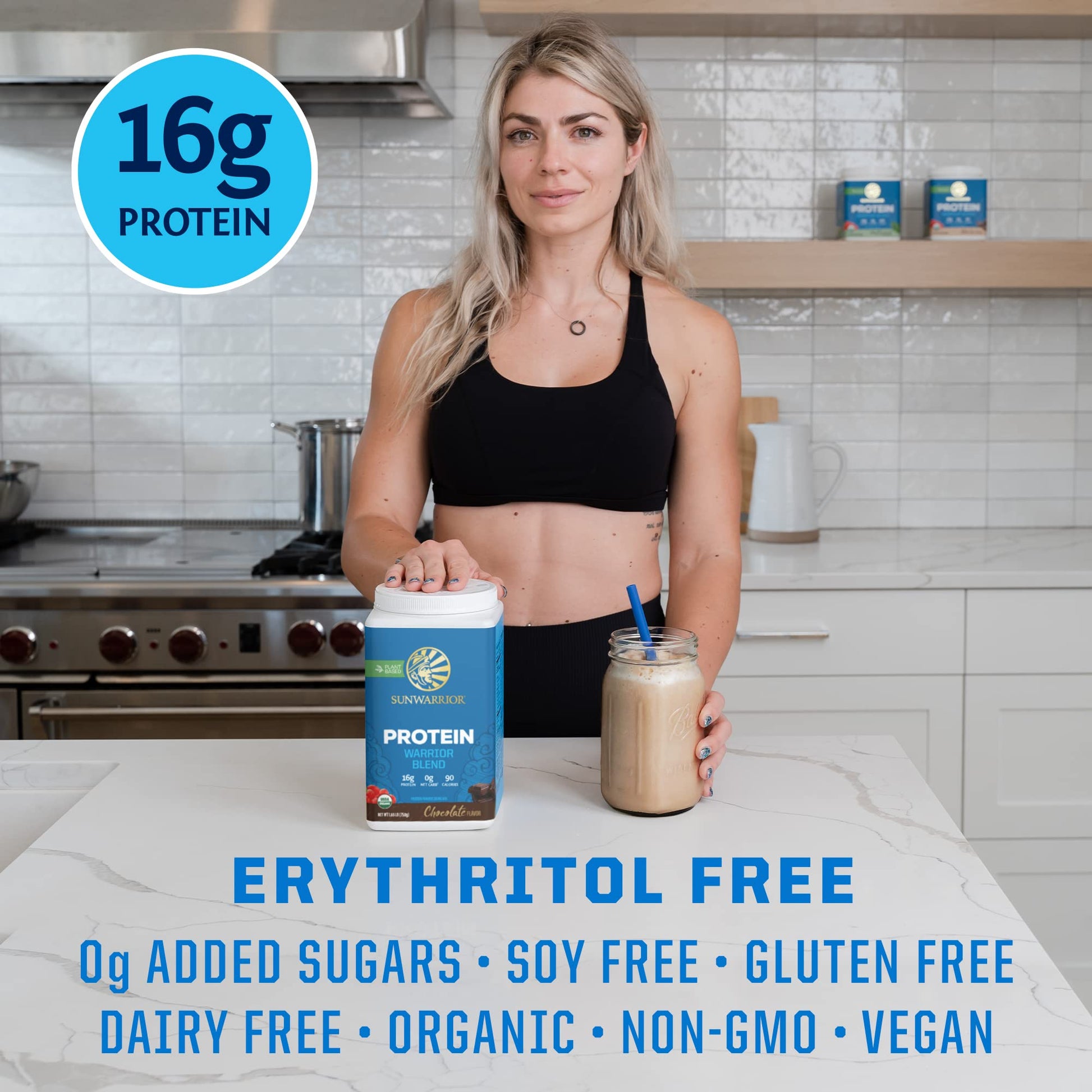 Vegan Organic Protein Powder Plant-based | BCAA Amino Acids Hemp Seed Soy SunwarriorUS supplements