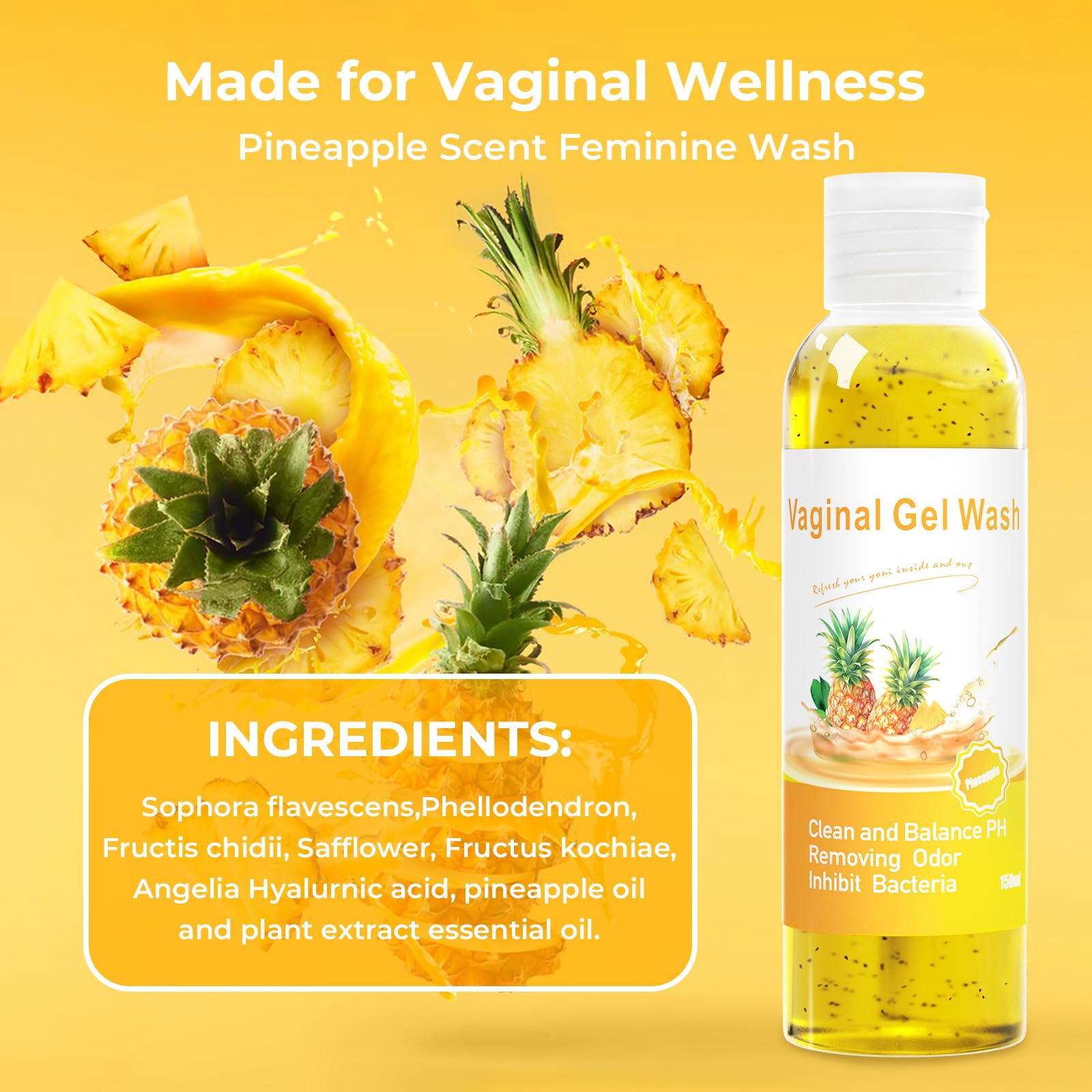 Feminine Wash & Yoni Oil & Yoni Soap Set for Women, Yoni Wash for Vaginal Ph Balance Remove Odor BASSIAu supplements